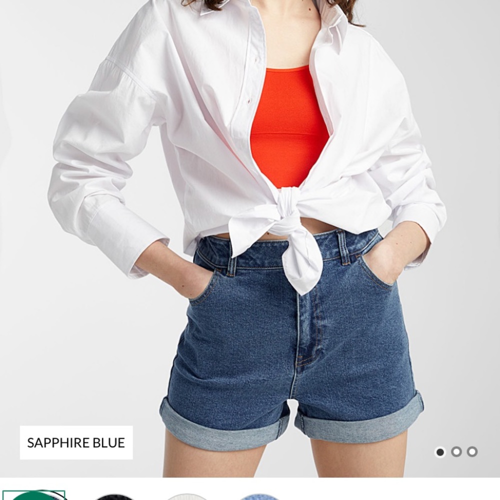New with tags! High waisted jean shorts